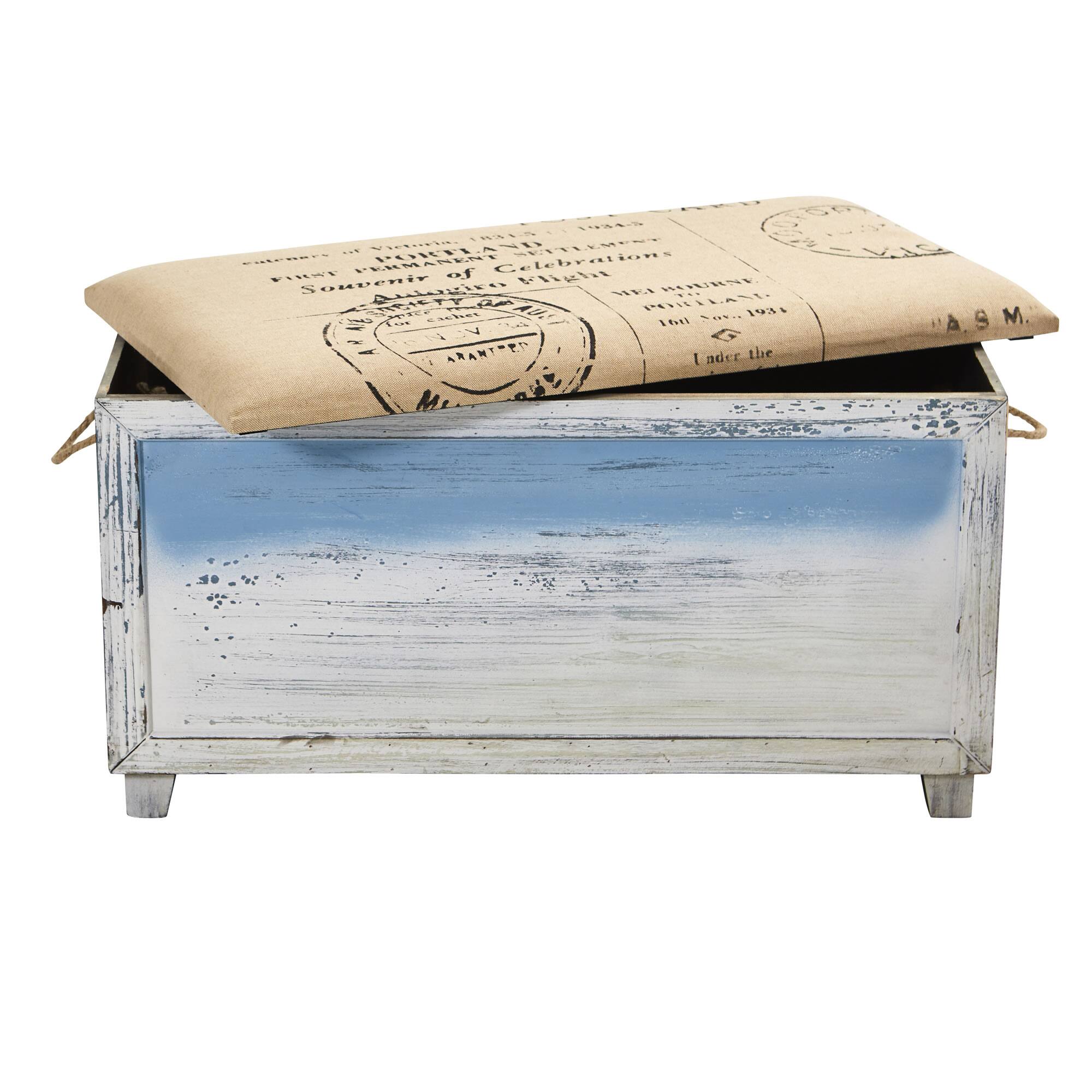 Ocean Breeze Storage Boxes, Bench and Seating Set